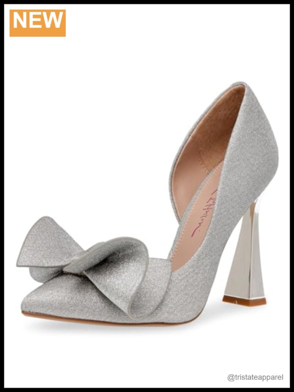 Betsey Johnson Nobble Bow D'Orsay Pointed Toe Heels
